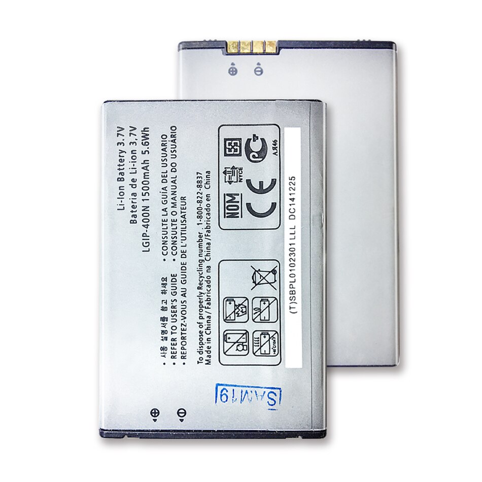 1500mah LGIP-400N bateria para lg optimus m/c/u/v/t/s/1 vm670 ls670 ms690 p500 p509 p503 p520 gx200 gx300 gw620 gm750 gt540
