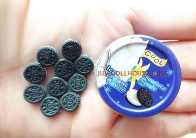 1set 1/12 Cute Dollhouse Miniature Mini Cookies With Box food Play doll food for blyth BJD Kitchen Toys: style3