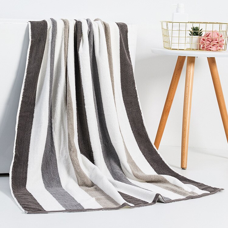 Toalla de baño de algodón puro para adultos, paño suave y esponjoso de gran tamaño para viajes, gimnasio, Camping, Sauna y playa, 90x180cm, para todas las estaciones: Grey