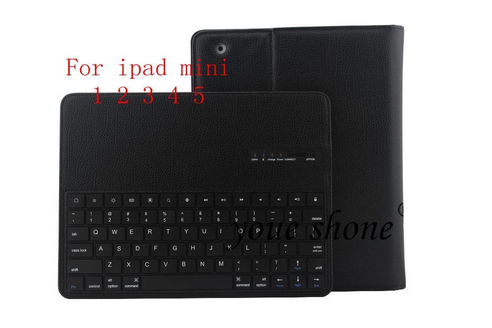 Funda Lichi Leather Case Voor Ipad Mini 5 4 3 2 1 Keyboard Case Smart Doek Textuur Silicone Cover voor Ipad Mini 5 7.9.