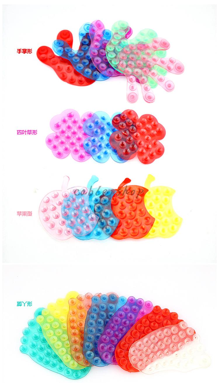 2 stuks schattige dubbelzijdige zuignappen voor op de badkamer, mobiele telefoonstickers, standaardhouder, vacuümzuiger