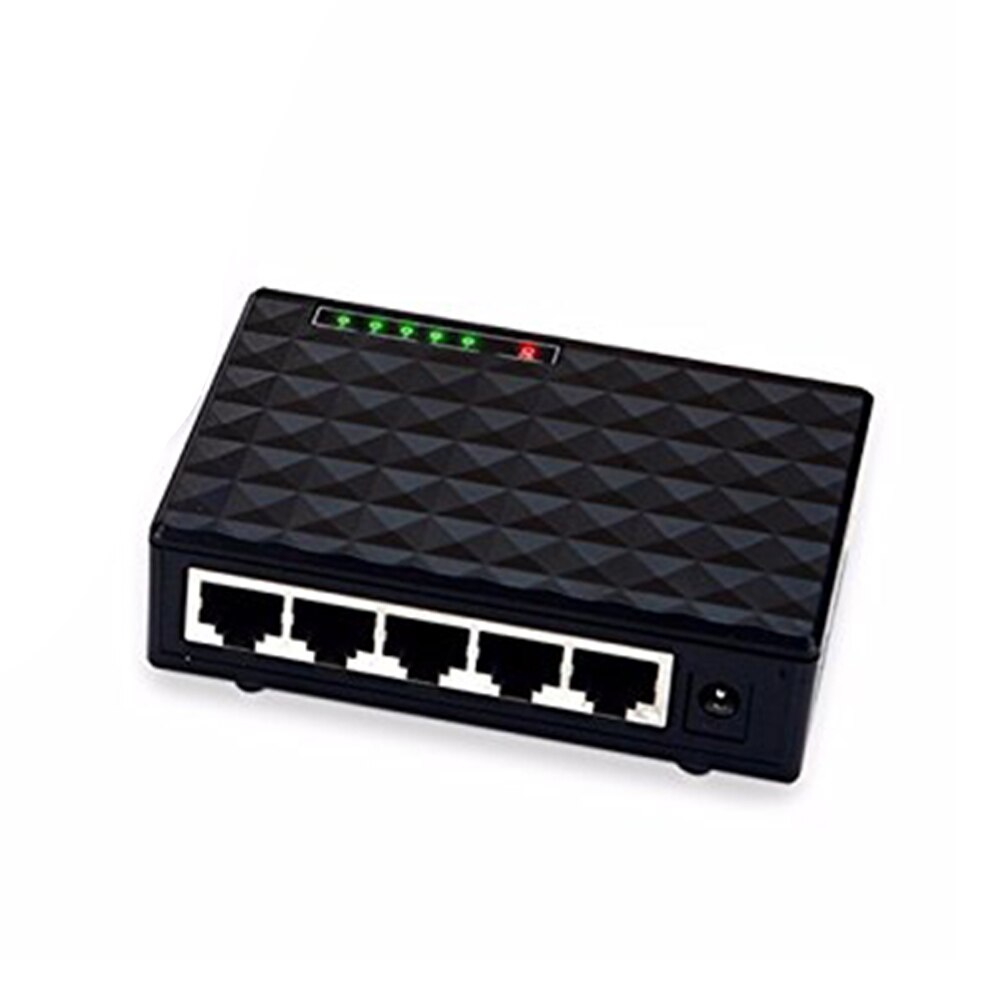 Mini 5-Port Hub Lan Desktop Switch Netwerk Ethernet Adapter Gigabit Uitwisseling