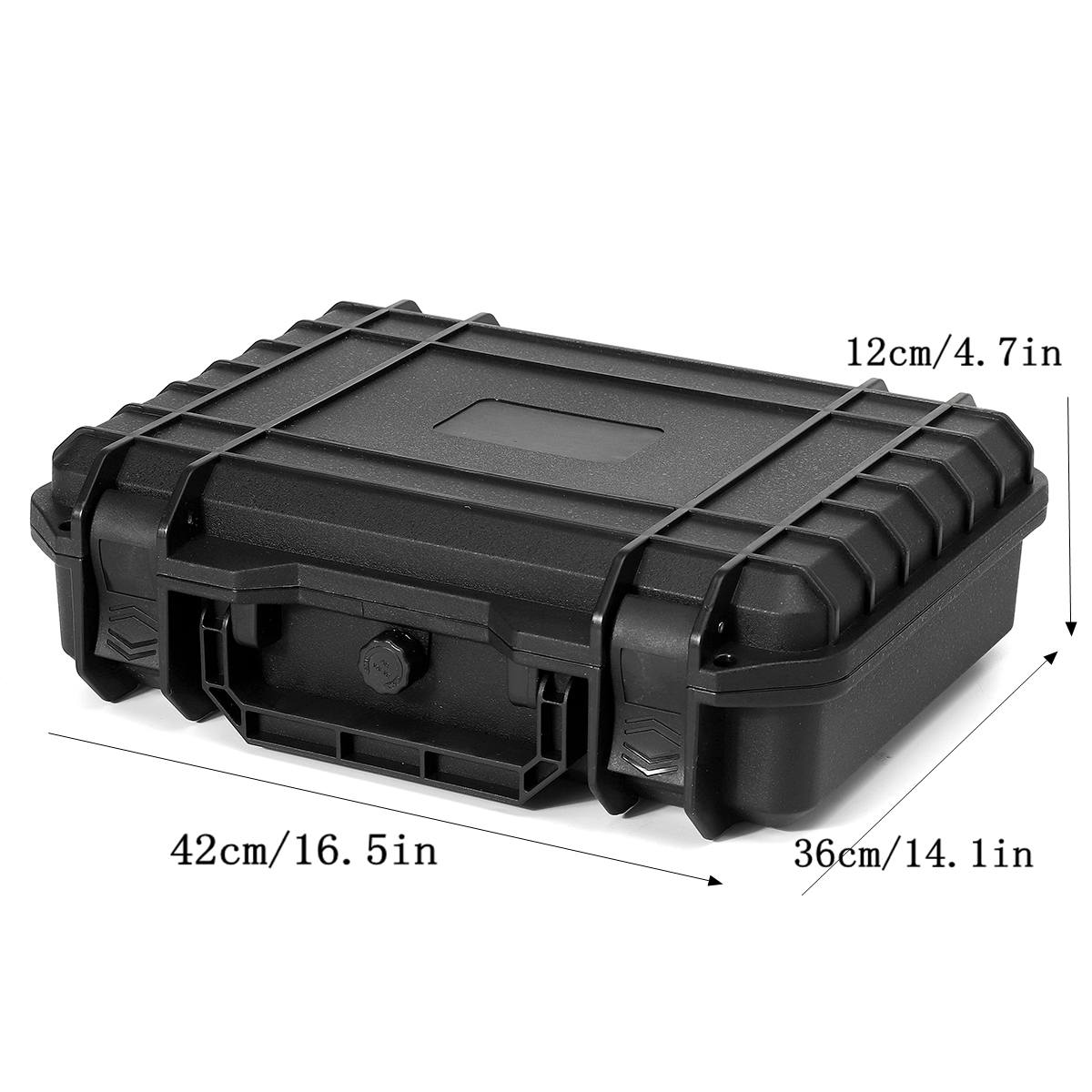 Waterproof Hard Carry Tool Case Bag Storage Box Equipment Tools Camera Photography With Sponge For Safety Protector Organizer: 420x360x120mm