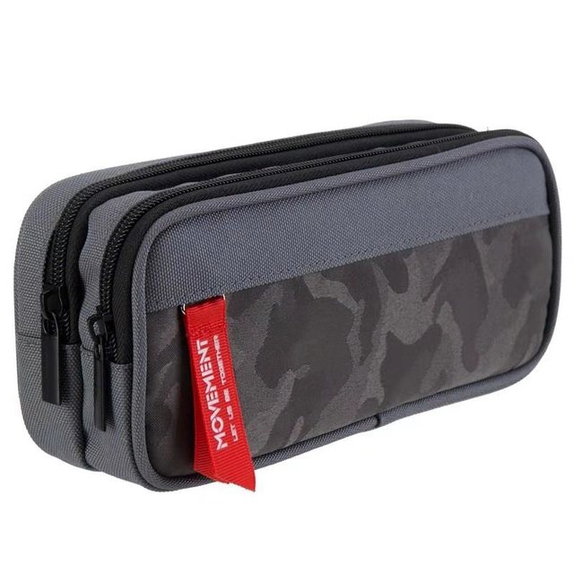 Dubbele rits camouflage canvas etui Jongens potlood tas School briefpapier tas Student pennenetui Schoolbenodigdheden opbergzakken: YELLOW