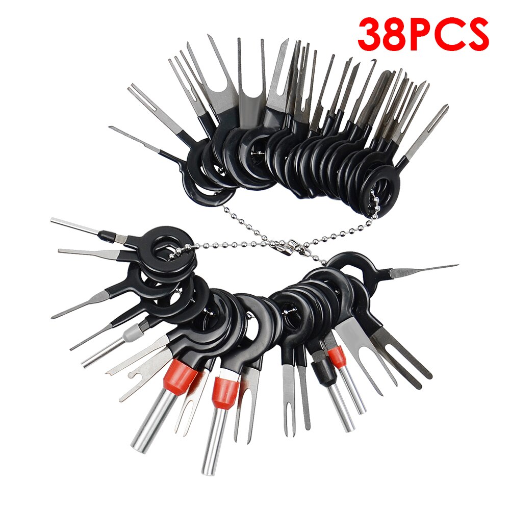 38pcs Car Terminal Removal Tool Wire Plug Connector Extractor Puller Release Pin Extractor Kit For CarPlug Repair Tool