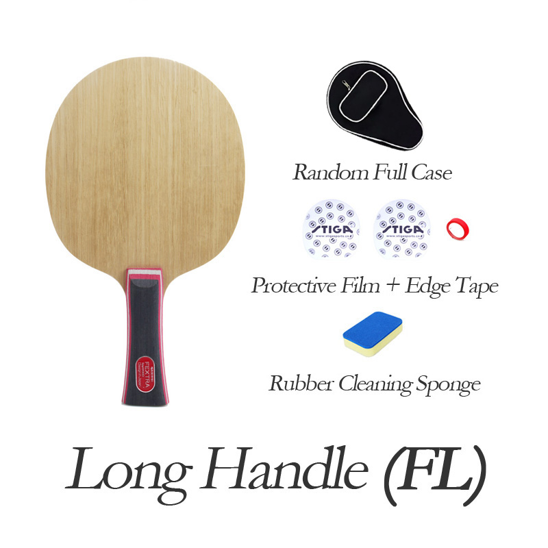 Original SANWEI FEXTRA 7 Tischtennisschläger (7-lagiges Holz) FEXTRA Schläger Klingeln-Pong-Schlägerpaddel: Orange