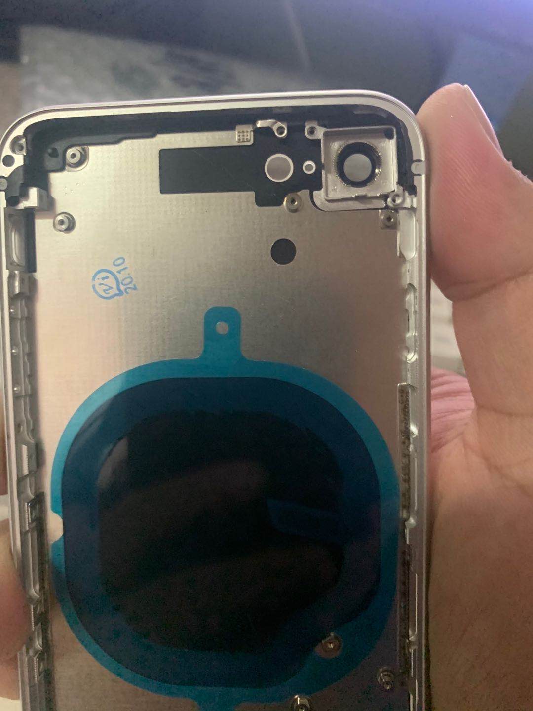 Dla iPhone SE 2020 OEM jakość powrót środkowa rama obudowa obudowa tylna pokrywa z tacą karty SIM czarny biały czerwony wymiana