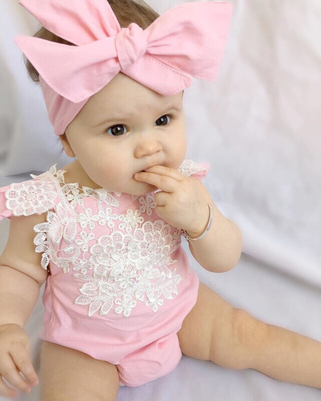 Infant Baby Girls Boys Clothes Short Sleeve Romper Outfits Jumpsuit Newborn Kids Boy Girl Ruffle Rompers 3M-18M