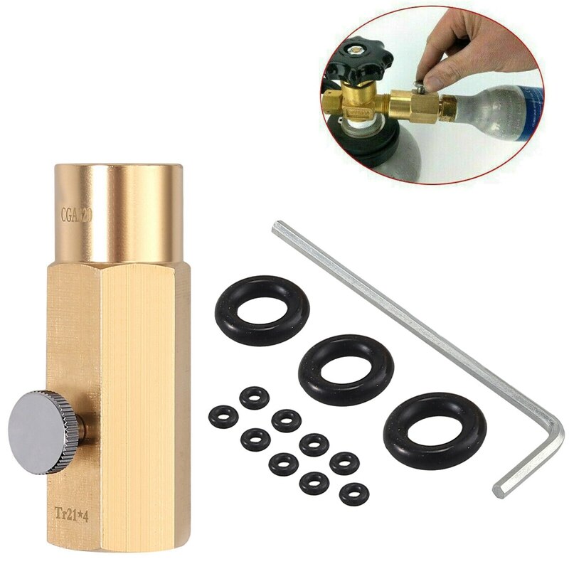 Für SodaStream Panzer CO₂ Nachfüllung Adapter TR21-4 zu CGA320 Verbinder Werkzeug Bausatz