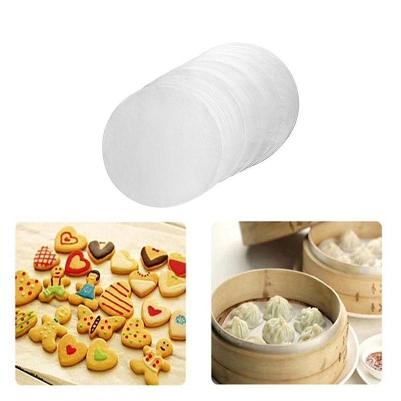 Papier parchemin rond antiadhésif, 50 pièces, 9.5 pouces, doublures de papier de cuisson, pour moules à gâteaux ronds