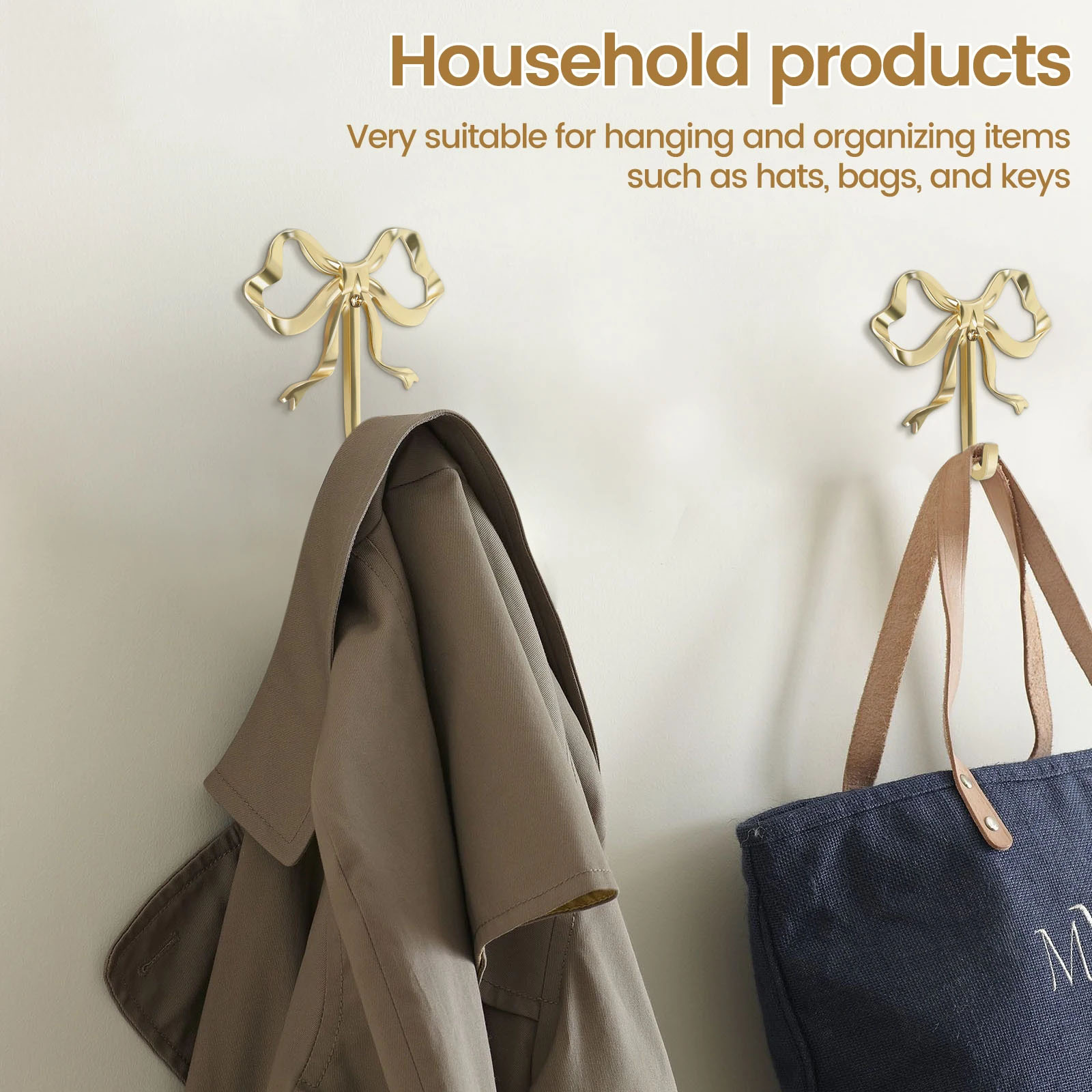 Ganchos para abrigos, suministros para el hogar, gancho artístico montado en la pared, ganización de almacenamiento, ganchos para arte de pared, gancho para ropa con de lazo