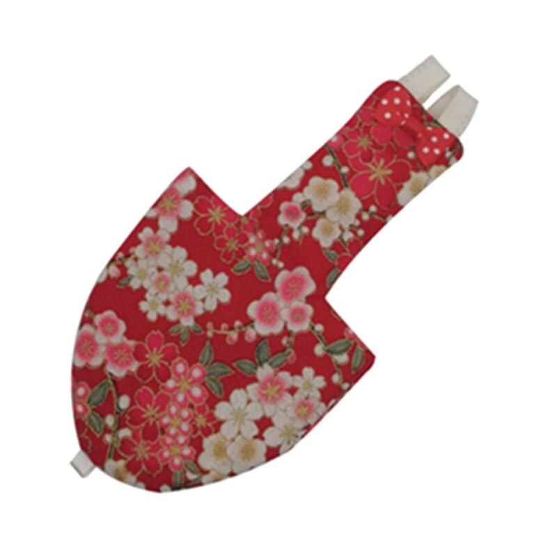 Xs/S/M/L Papegaai Luier Met Bowtie Leuke Kleurrijke Fruit Bloemen Valkparkiet Kleding: Red Flower / S