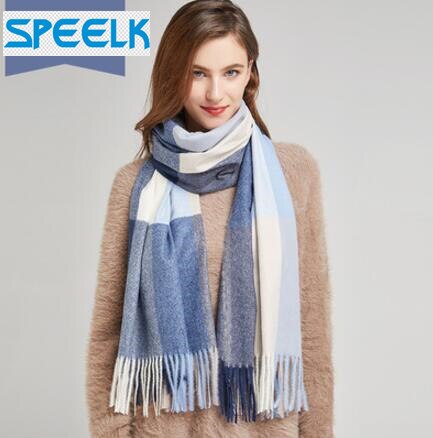 Spring/Winter Women Plaid Scarf Scarves Cashmere Shawls and Wraps Long Foulard Head scarves: 7