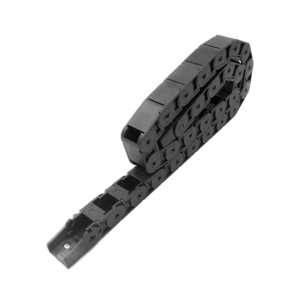 Jflo 1 meter 18 x 18mm tråd bärarkabel dragkedja halvsluten inuti öppnings draglina cnc router verktygsmaskiner
