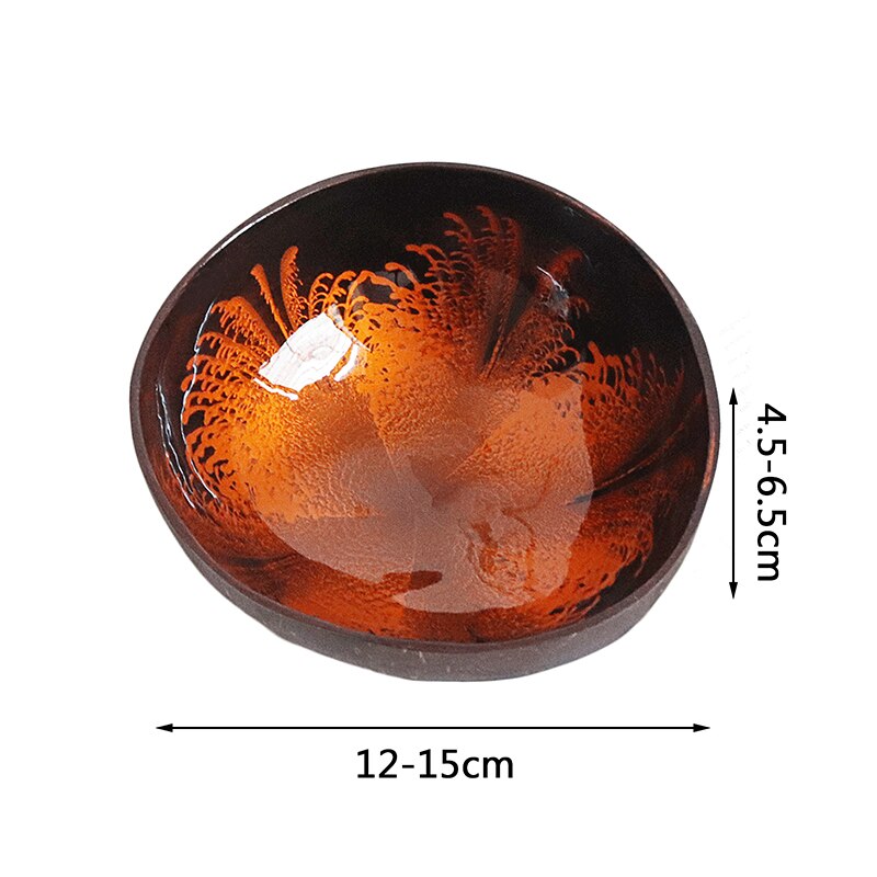 Bol en coquille de noix de coco, tendance, Vintage, , salade de fruits, nouilles, riz, Art décoratif, vaisselle de table, cuisine, Restaurant