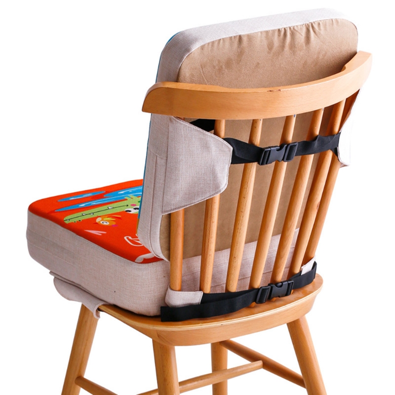 D0AF – coussin de chaise haute Portable, bande dessinée, rehausseur de salle à manger, éponge détachable, boucle de sécurité pour les tout-petits