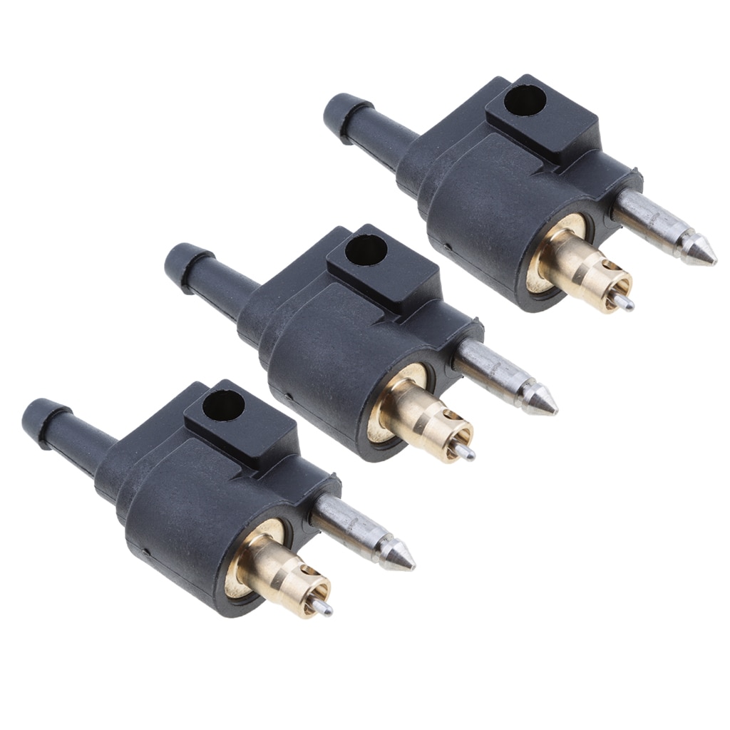 3 stücke Kraftstoff Linie Stecker Quick Connect 1/4 zoll 6mm Männlichen Gas Tank Armaturen Ersetzen für Yamaha Außenborder