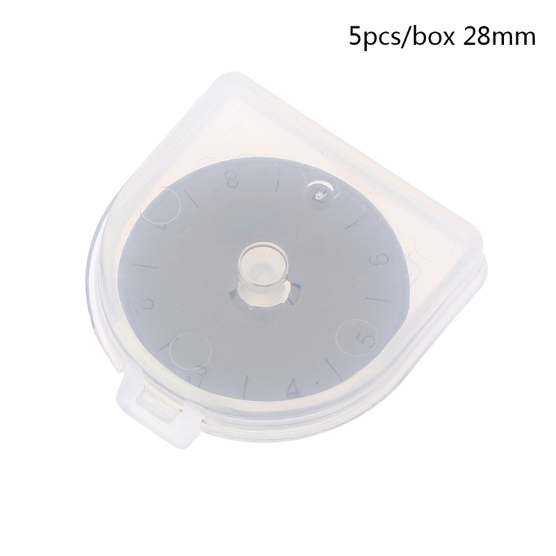 5 sztuk obrotowe wymiana ostrza gilotyna robić papieru robienie na drutach cięcie okrężne patchworkowa skórzana rzemiosło nóż obrotowy 28mm /45 Mm: D28