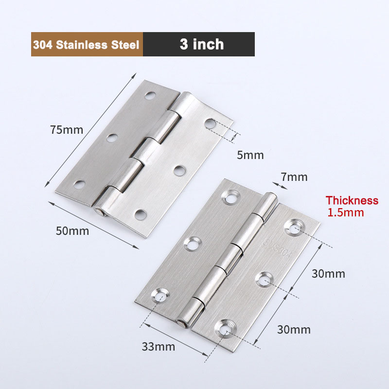 6-20 piezas bisagras de puerta pequeñas 304 acero inoxidable plata muebles para el hogar herrajes para gabinete de Piano con tornillos 1,5 pulgadas 2 pulgadas 2,5 pulgadas 3 pulgadas: 1,5 pulgadas / Oro