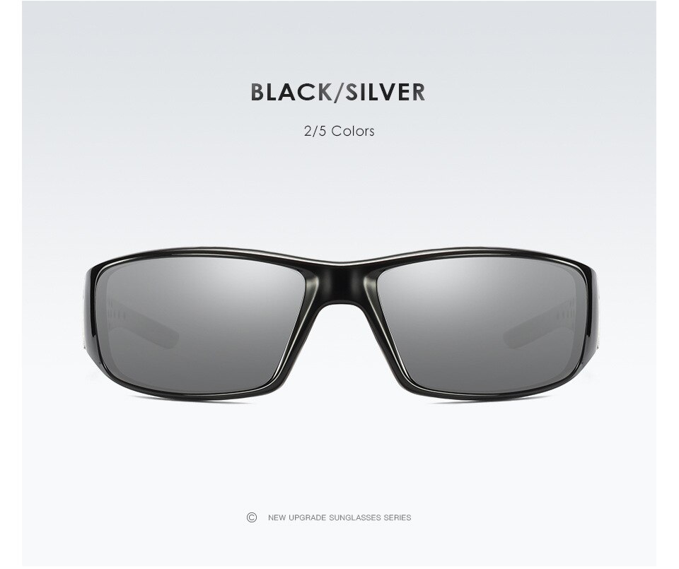 Gepolariseerde outdoor rijbril anti-zand visbril zonnebril anti-zand visbril zonnebril  a602: Zilver