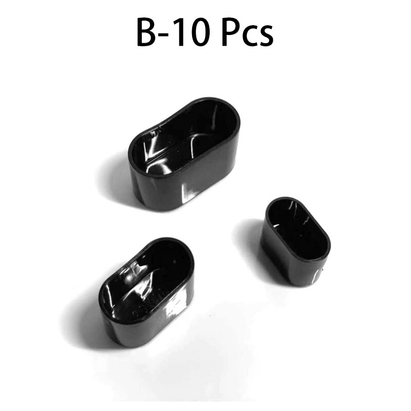 10 stk/sæt stoleben sokker gennemsigtige ovale bord gulvfødder betræk beskytter puder møbler rør hul propper boligindretning: B -16 x 34mm-10 stk