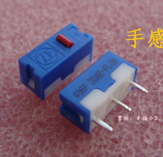 4 stk/pak original zf rød hvidguld sort prik museknap mus micro switch dg serie: Rød dote