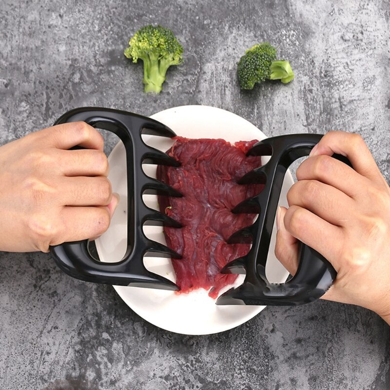 2 Stck Fleisch Schredder Grill Gabel Bär Klaue Fleisch Separator Griff Küche Lebensmittel Gabel Fleisch Schneidemaschine BBQ Grill Fleisch Handler