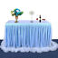 Tulle Table Skirt Tablecloth for Party Wedding Home Decoration Birthday Party / Baby Shower Chiffon Gauze Bridal Veil 183x78cm: Blue