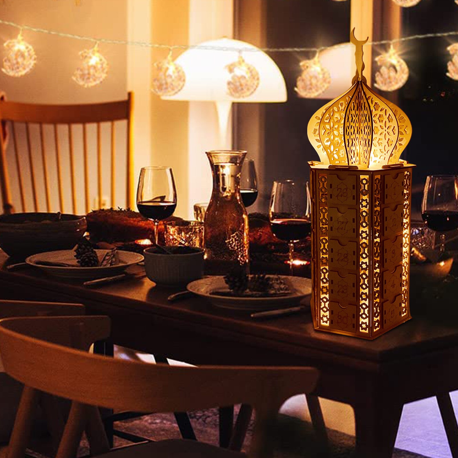 Wooden Ramadan Advent Calendar Wooden Ramadan Advent Calendar Countdown Drawer Eid Mubarak Ramadan Calendar Countdown Calendar