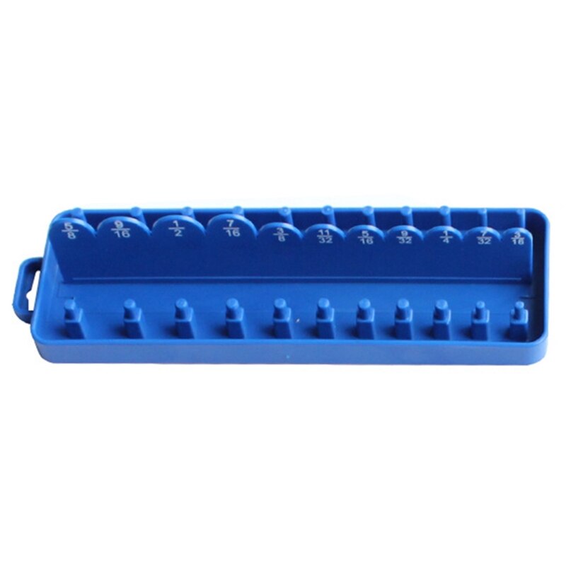 1/4" 3/8" Socket Sleeve Storage Bracket Holder Garage Collection Tool Metric Durable Plastic Home Tool Accessories Arrange 40JE: 9FP100796-A