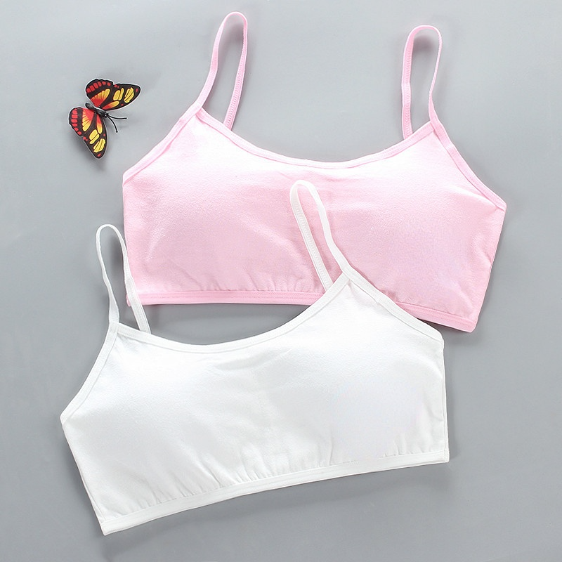 Ado Filles Soutien-Gorge 12 Sous-Vêtements pour Adolescent Enfants Sous-Vêtements Enfants Sous-Vêtements Lingerie 8-14T Étudiant Écolière Tube Top Topic Rose: set
