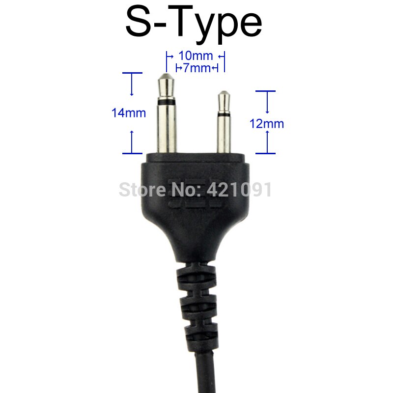 Fone de ouvido Fone De Ouvido Microfone para ICOM IC-V8 IC-V82 Cobra Vertex VX-200 tipo 2 Pin PPT Walkie Talkie S Anti-ruído tubo Acústico Do ar