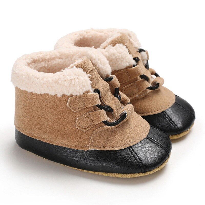 Winter Weichen Plüsch Baby Booties Anti Slip Schnee Super Warm Nette Casual Atmungs Komfortable Weiche Warme Stiefel 0-18 monate