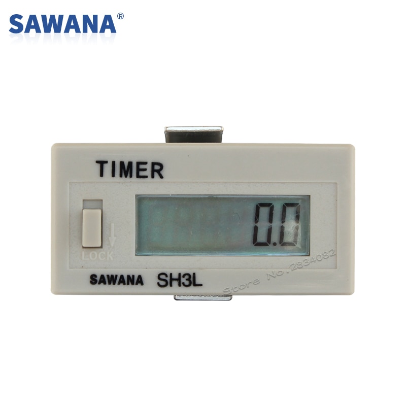 Ac100-240v timer cumulatieve uren geen spanning  dc 5-30v 99999.9h 99 h 59 m 59s 9999 d 23h slot sleutel 6 cijferige lcd-tellingen urenmeter