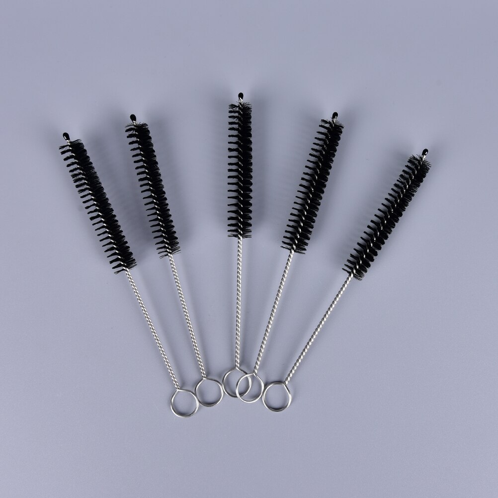 5 Stks/set 140Mm Lange Lab Chemie Reageerbuis Fles Reiniging Borstels Cleaner Laboratory Supplies Drinken Stro Schoon Borstels: Black