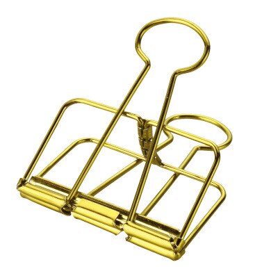 6 stk papirclips 20 32 49 mm fold-back metal binder clips sorte greb klemmer kontor skole papirvarer papir dokument clips