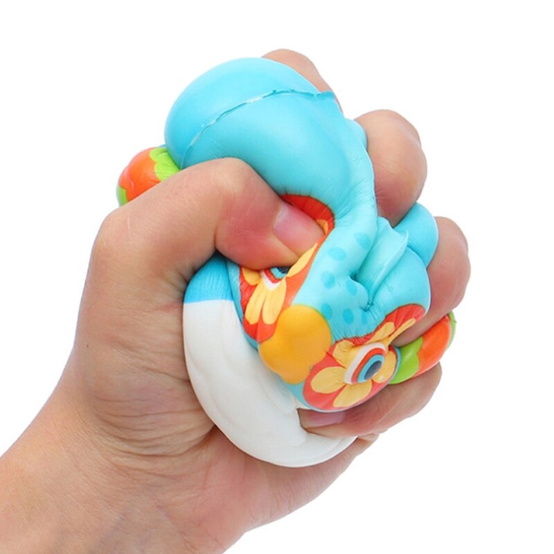 mignon hibou coloré Squishy Simulation Animal lente augmentation presser jouet parfumé soulagement du Stress jouets pour enfant fête de noël