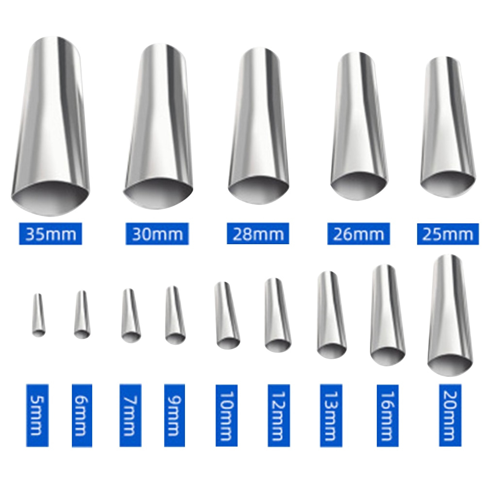 14pcs/set Applicator Tool Stainless Steel Caulking Nozzle Door Home Improvement Construction Detachable Window Joint Filling