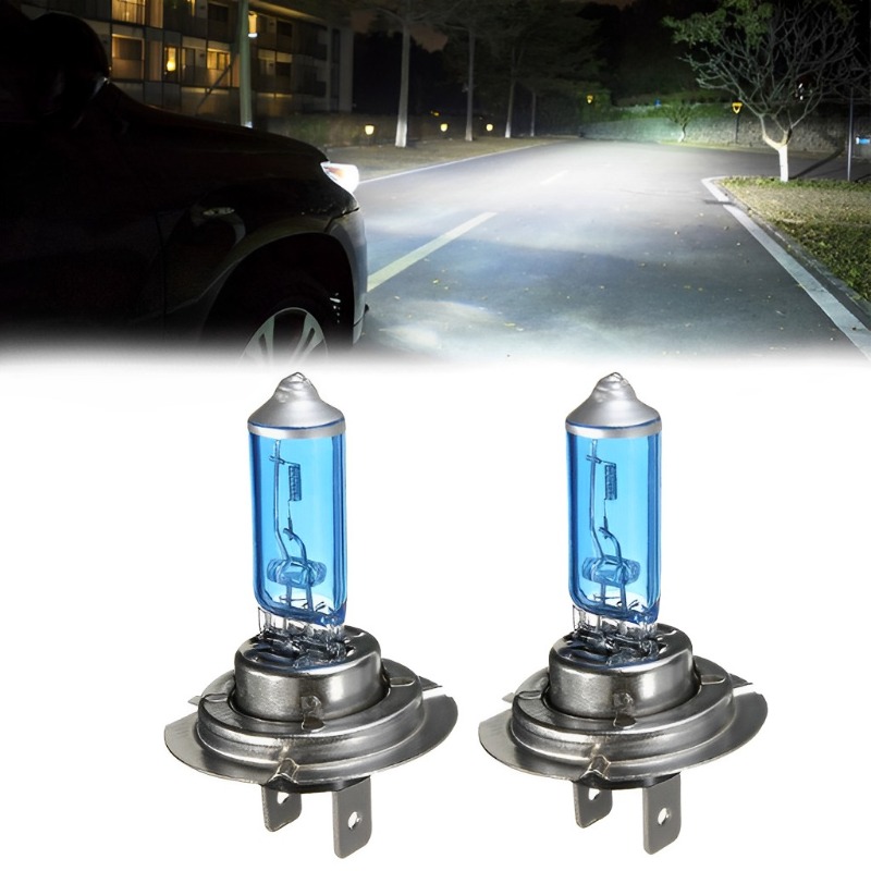 10 Stuks H4 100W 12V Superheldere Witte Mistlampen Halogeenlamp High Power Auto Koplampen Lamp Lichtbron Parking Auto Koplamp