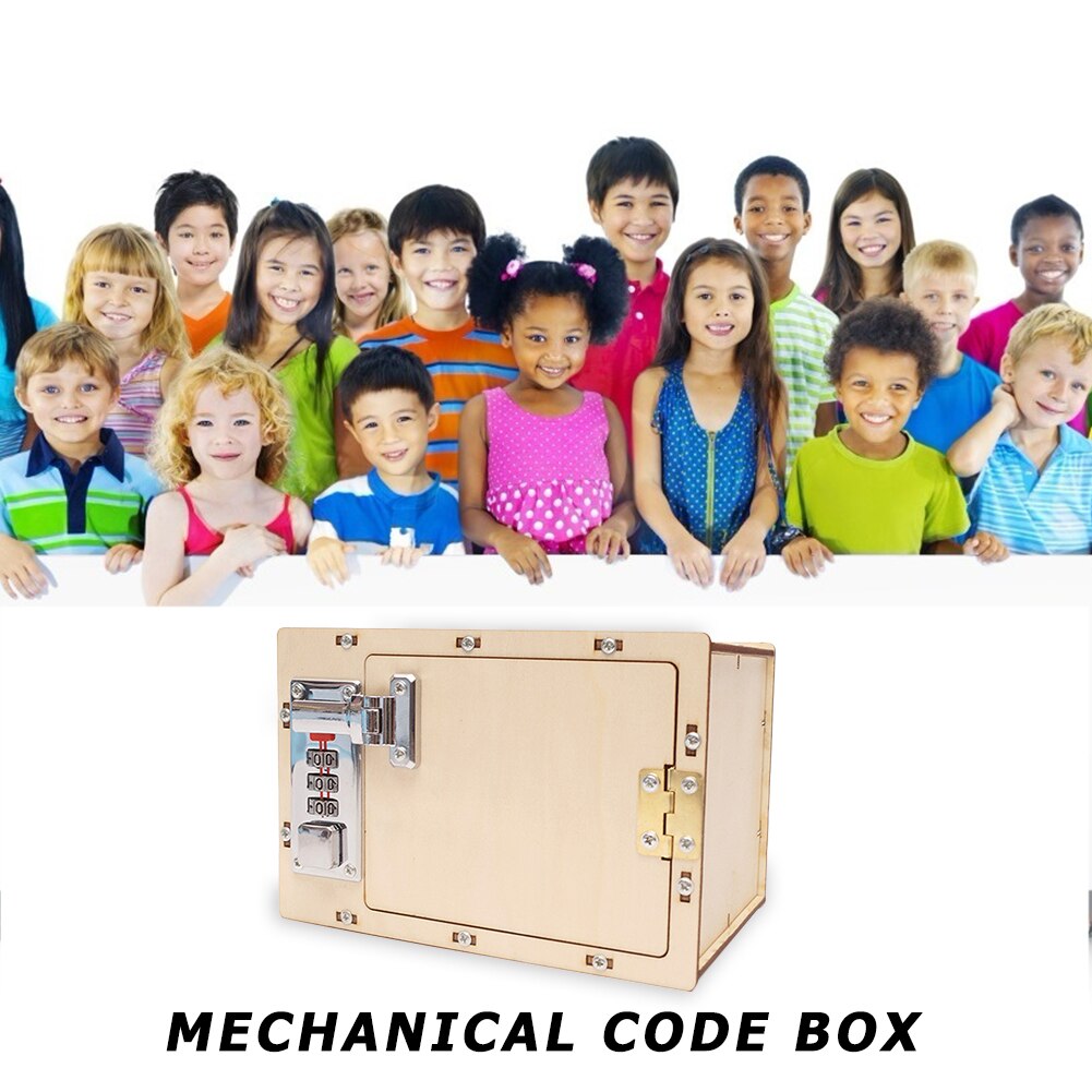 Mechanische Passwort Kasten Entwickeln freundlicher Denken Kreativität Modell DIY Wissenschaft Experiment Bausätze Art Pädagogisches Spielzeug