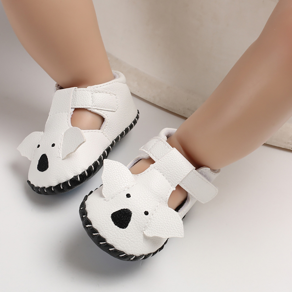 Spædbarn hjemmesko småbørn baby dreng pige strik krybbe sko sød tegneserie anti-skrid prewalker baby hjemmesko