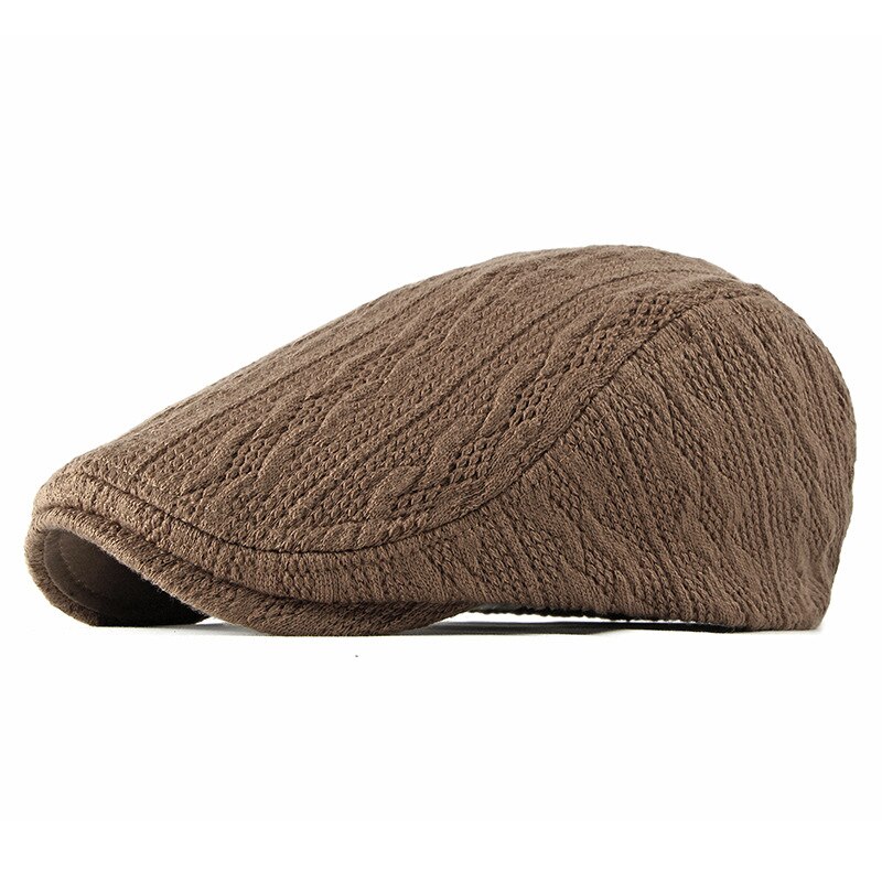 Fibonacci dames heren krantenjongensmuts breien nylon baret mutsen voor heren herfst winter platte petten
