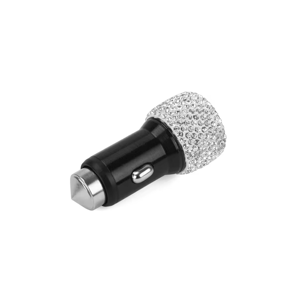 Billadetilbehør dobbel lader mobiltelefon nettbrett bærbar pc usb-havn ledet hurtigladeadapter billader