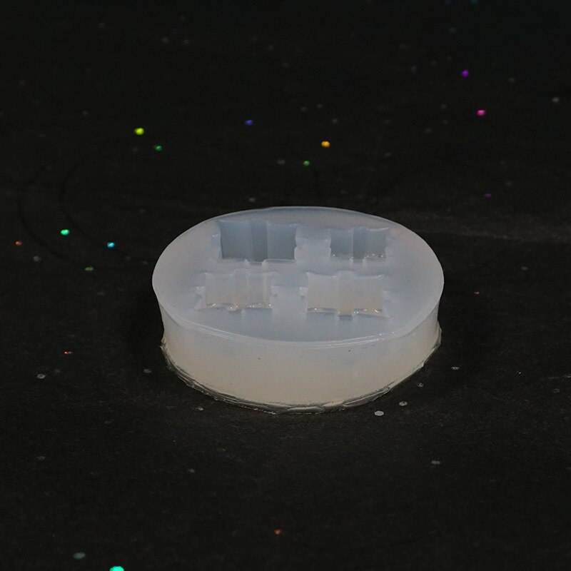 Caja de de molde de Navidad, molde de silicona Flexible, molde de decoración para el hogar pequeño, moldes para joyería de resina de Moldes de resina epoxi esmerilado