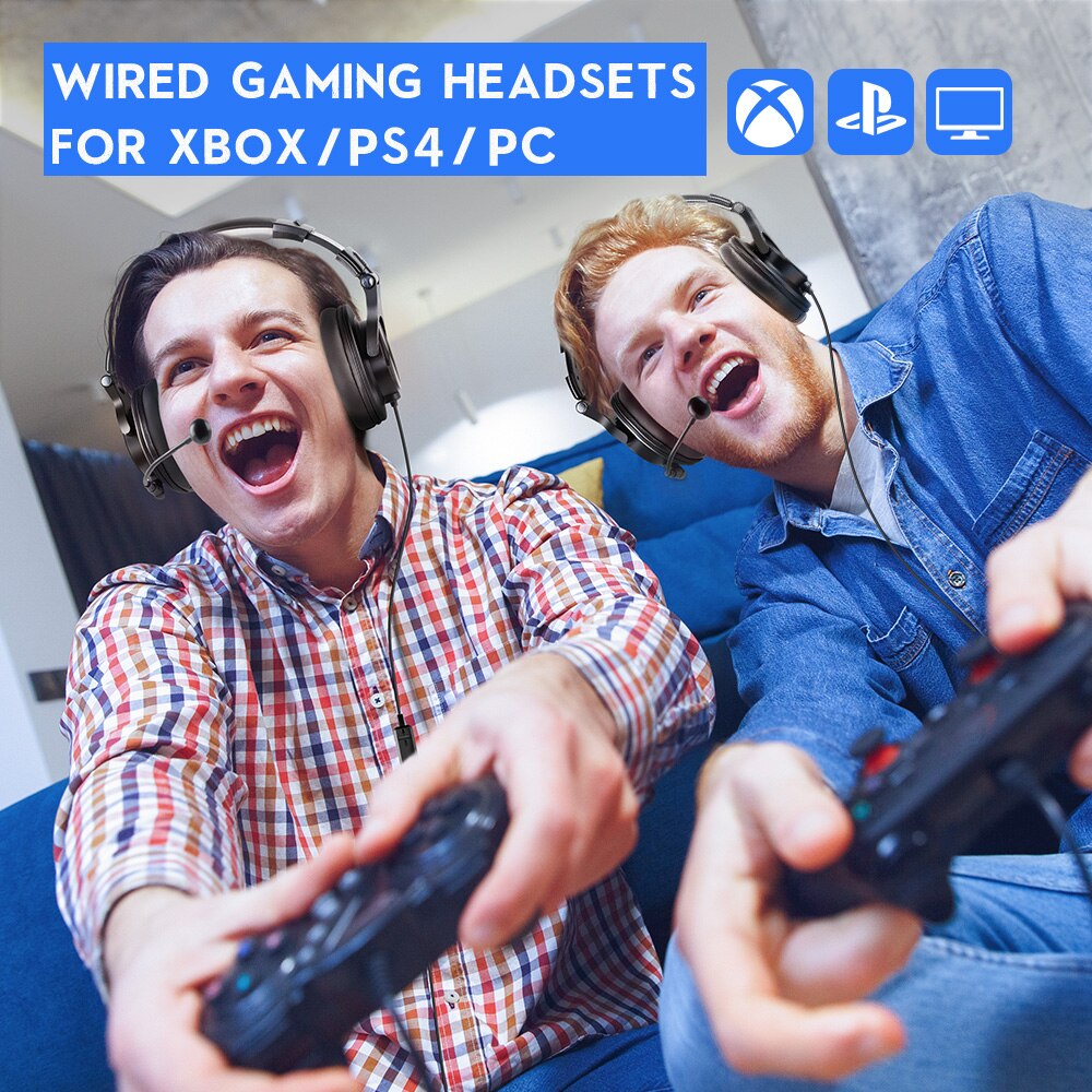 Oneodio Wired Gaming Headset Gamer Usb + 3.5Mm Over-Ear Gaming Hoofdtelefoon Met Afneembare Microfoon Voor Pc Computer PS4 Xbox