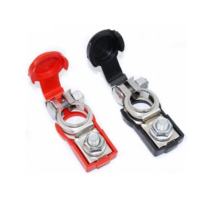 2 szt. Łatwa instalacja akumulator samochodowy zaciski ocynkowana zacisk mocujący ciężki obowiązek złącza terminali