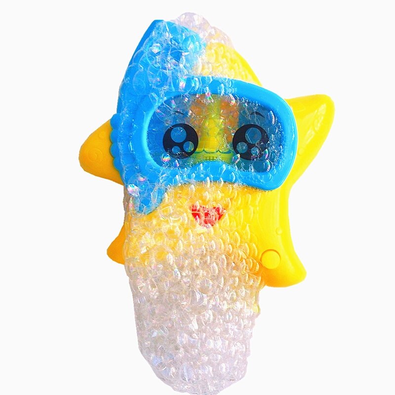 Baby Bad Speelgoed Zeester Elektrische Bubble Machine Kids Bad Spelen Water Speelgoed Bubble Maker Spit Bubble Zomer Zwembad Bad Speelgoed