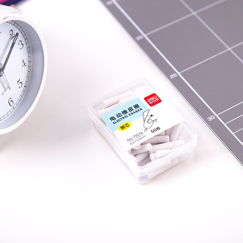 DELI Electric Pencil Eraser Drawing Rubber Electronic Erasers Refills for Kids Students School Office Supplies