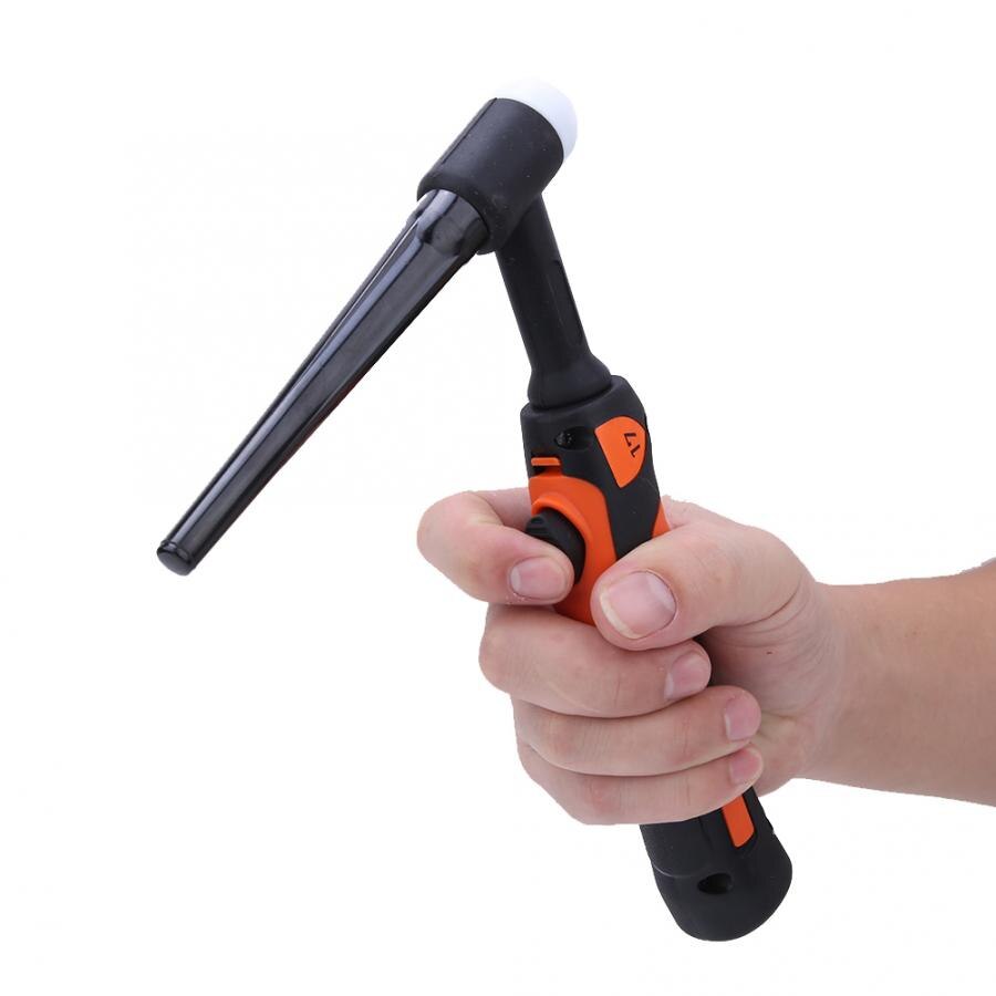 TIG-17 TIG Welding Torch Consumables Replacement Set Head Body Collet Ceramic Alumina Nozzle Long Back Cap Electrode Holder Kit