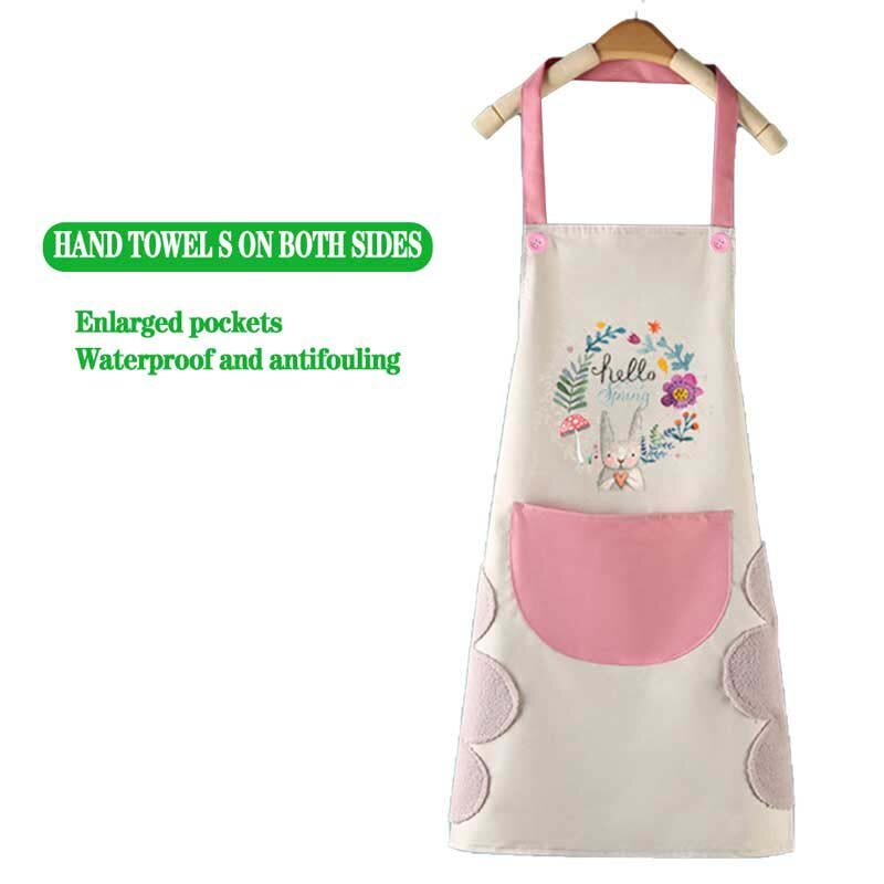 Delantales de Cocina para Hombre y Mujer, Mandil Impermeable a Prueba de Aceite y Agua, Accesorios Domésticos para Hornear: 03-68x72cm